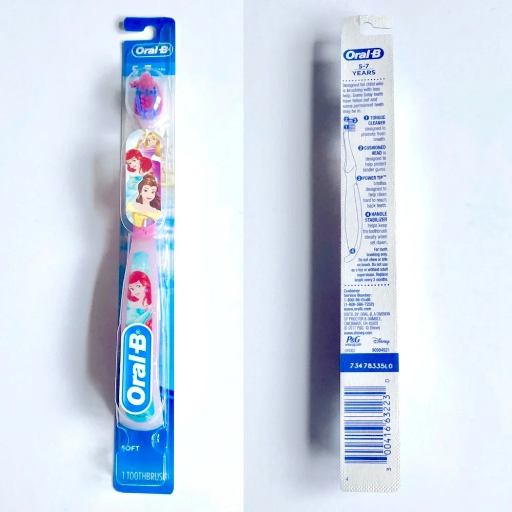 🎈$4🎈NEW Oral-B Disney Princess Ariel Toothbrush Age 5-7 Soft (1 Brush)